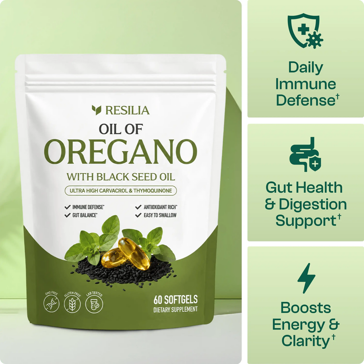 Resilia Oil Of Oregano Softgels
