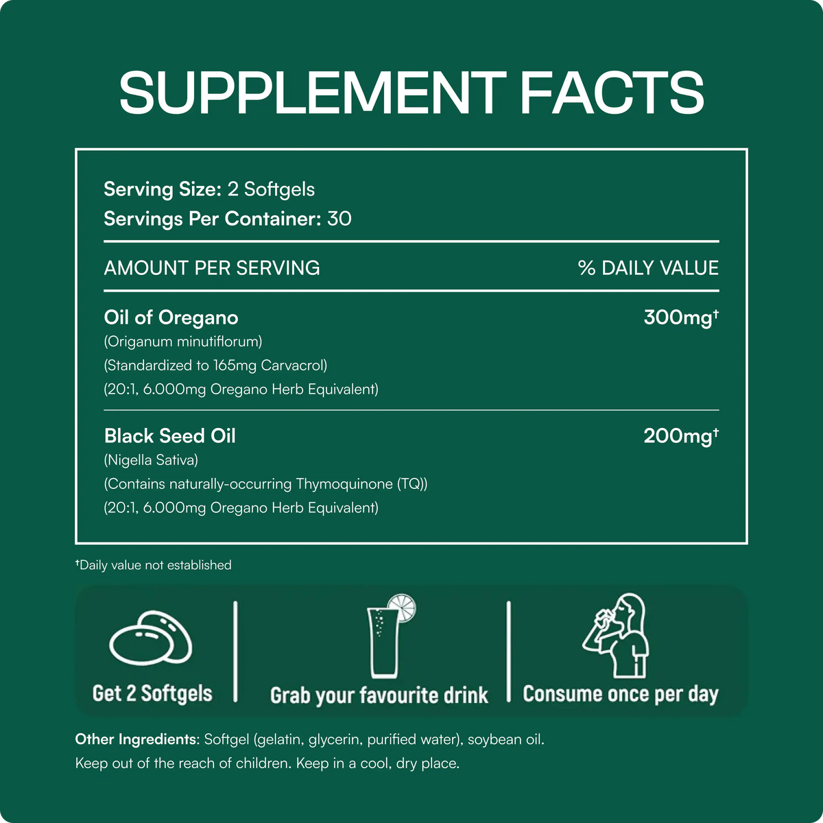 Resilia Oil Of Oregano Softgels